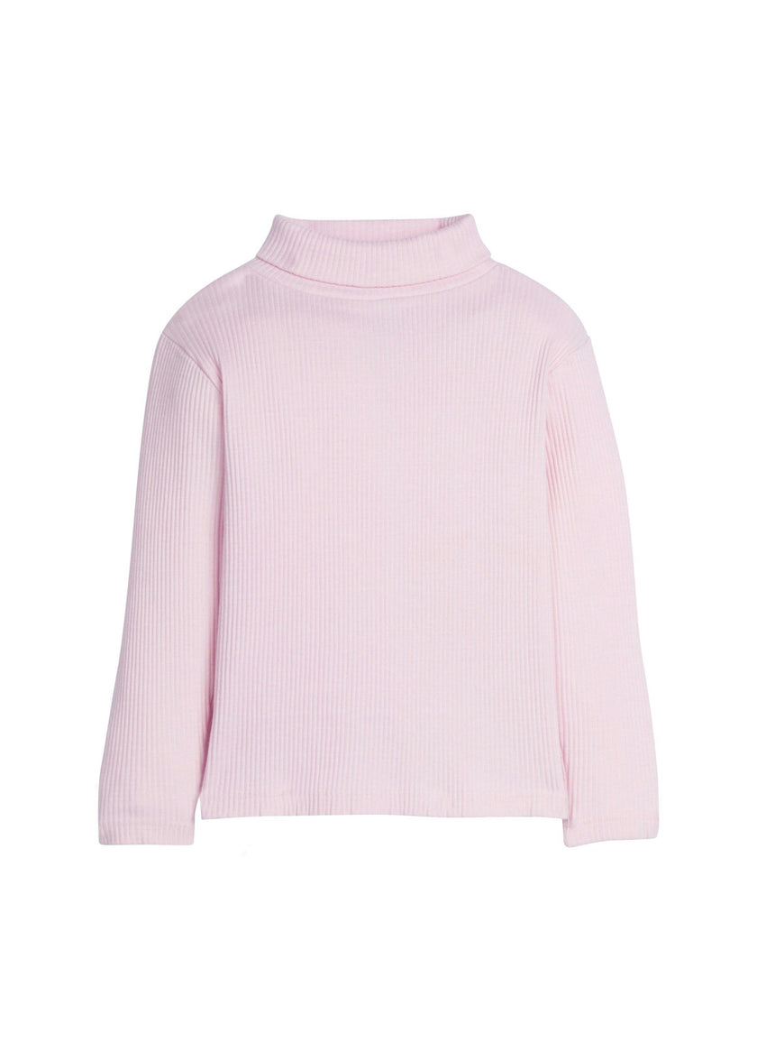 Stretchy Ribbed Long Sleeve Turtleneck Sweatshirt