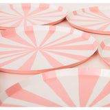 Pink Stripe Side Plates