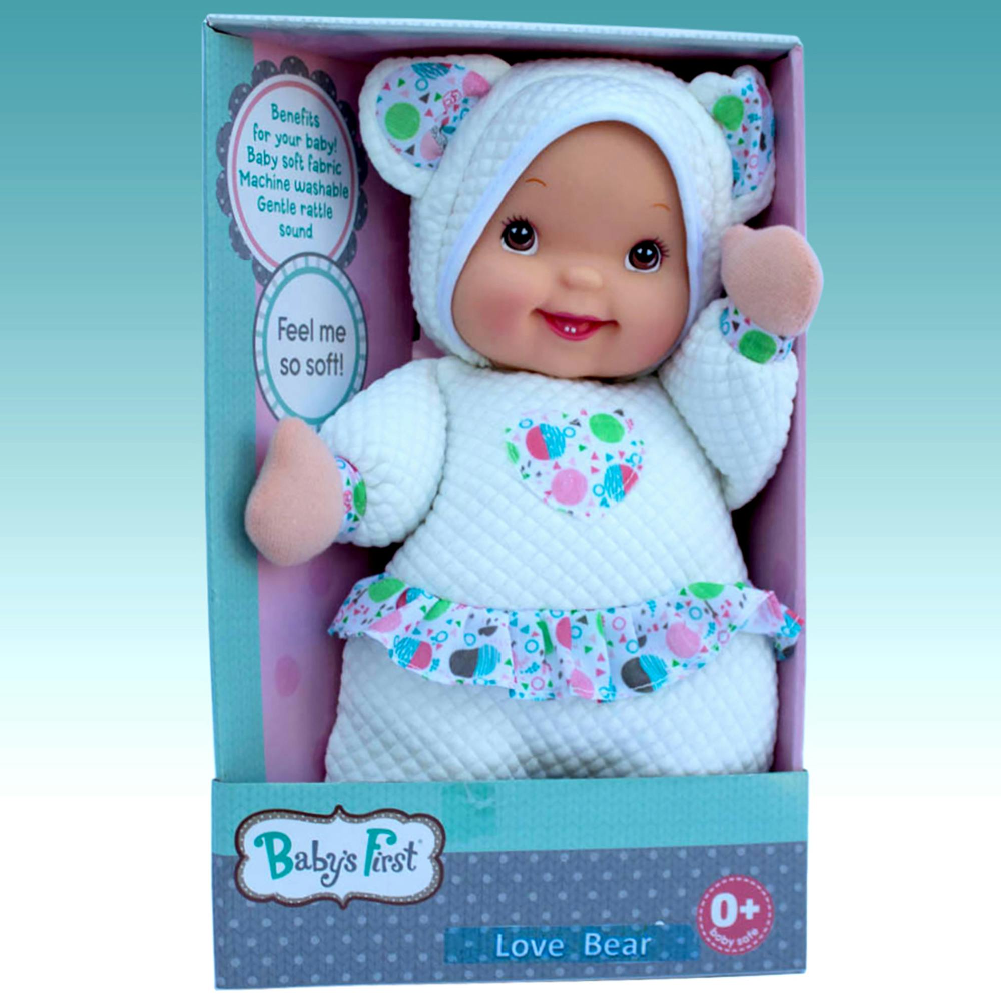 Baby's First: Love Bear - White