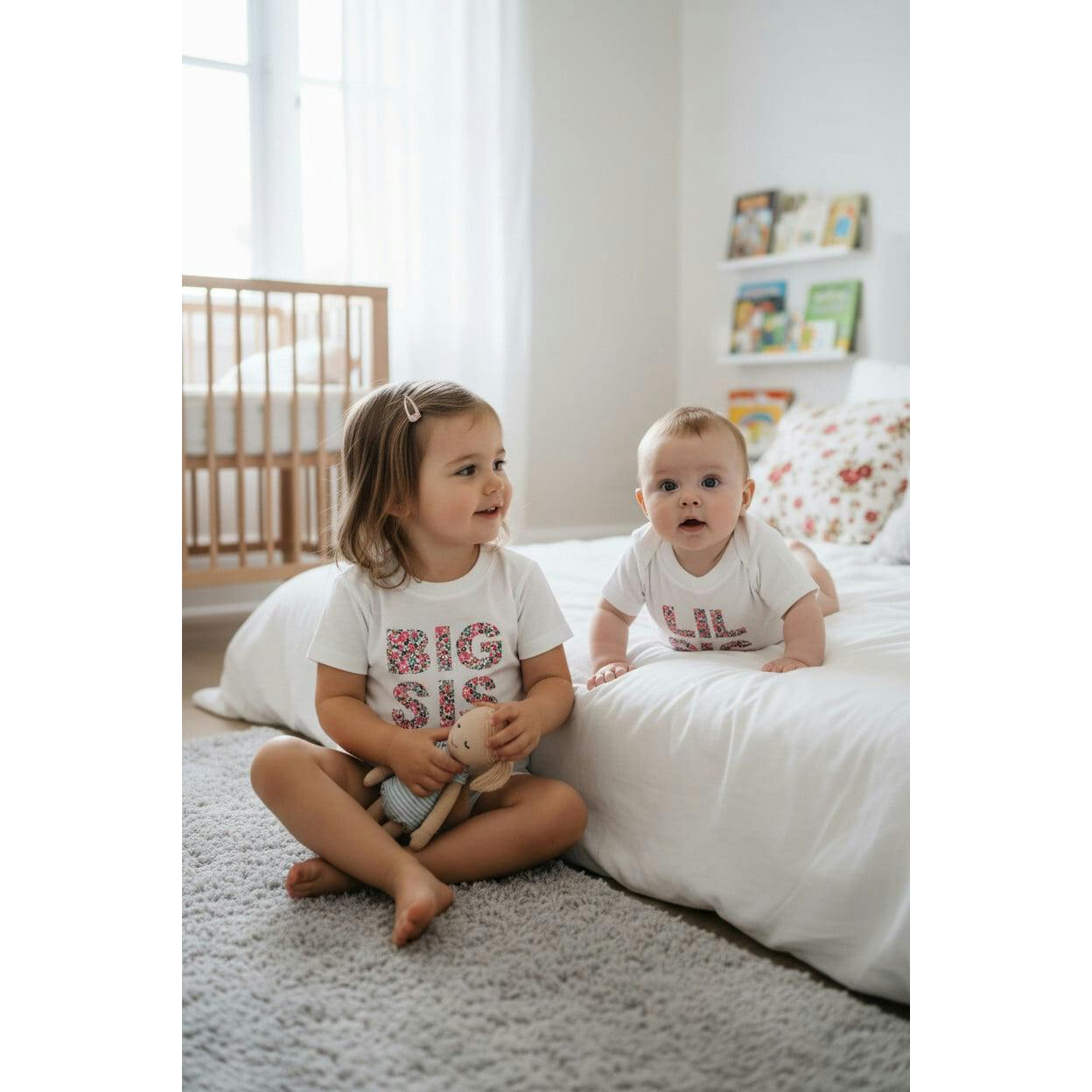 Liberty of London Children's Lil Sis T-Shirt, White