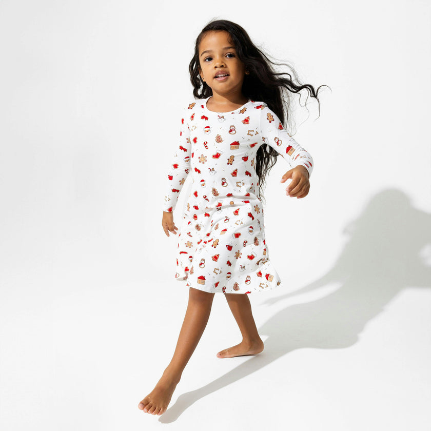 Sugar Cookies Bamboo Girls' Long Sleeve Dress