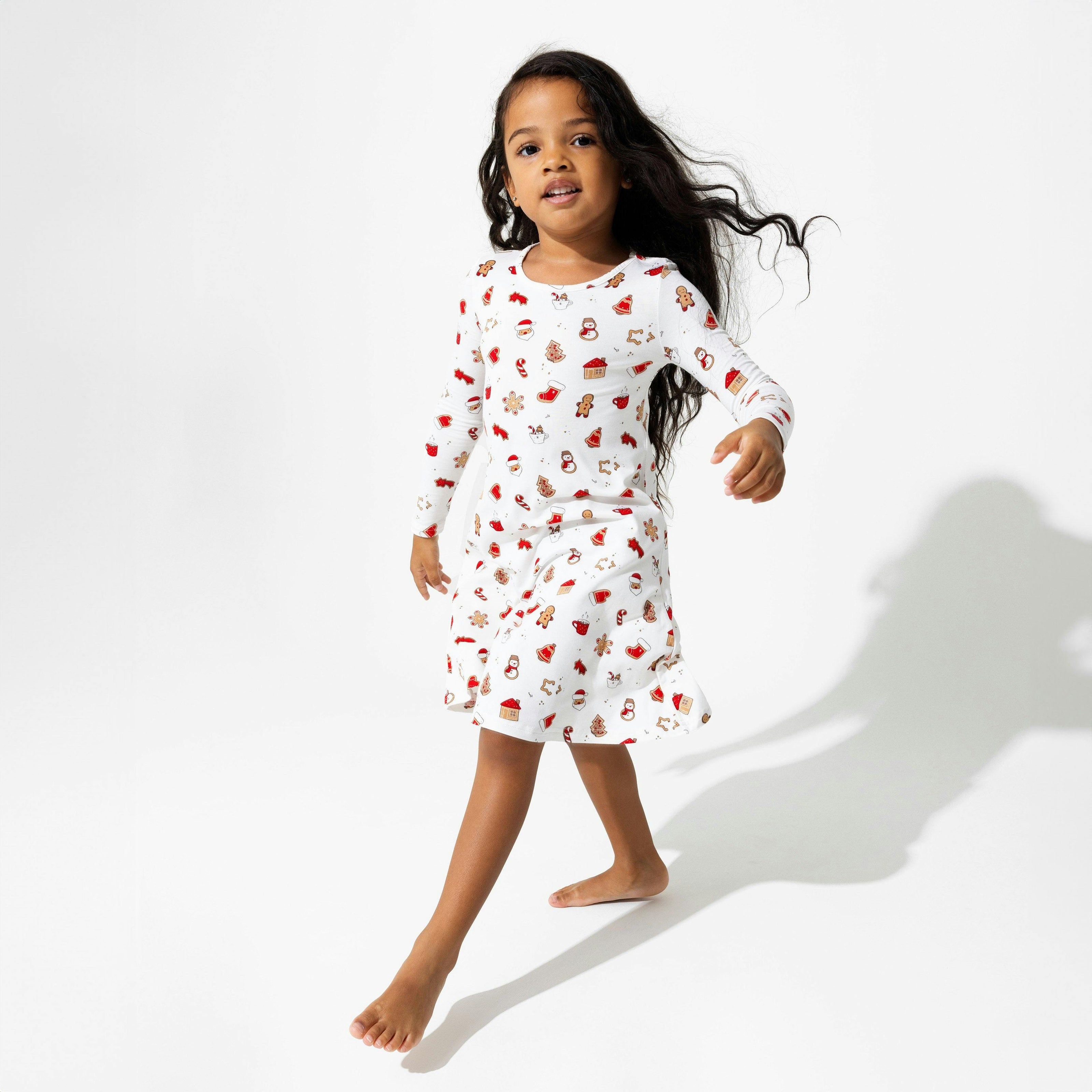 Sugar Cookies Bamboo Girls' Long Sleeve Dress