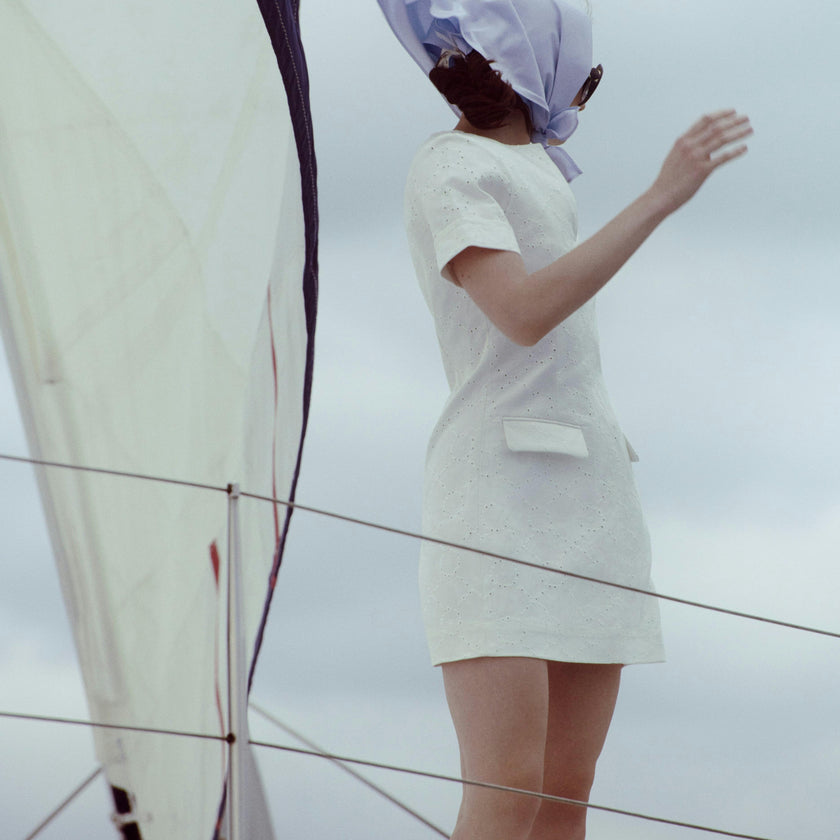 The Renata Dress - Ivory Eyelet
