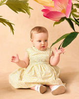 Baby Bunny Smocked Dress in Yellow