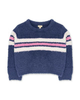 Dreamer Stripe Sweater - Crown Blue Plush