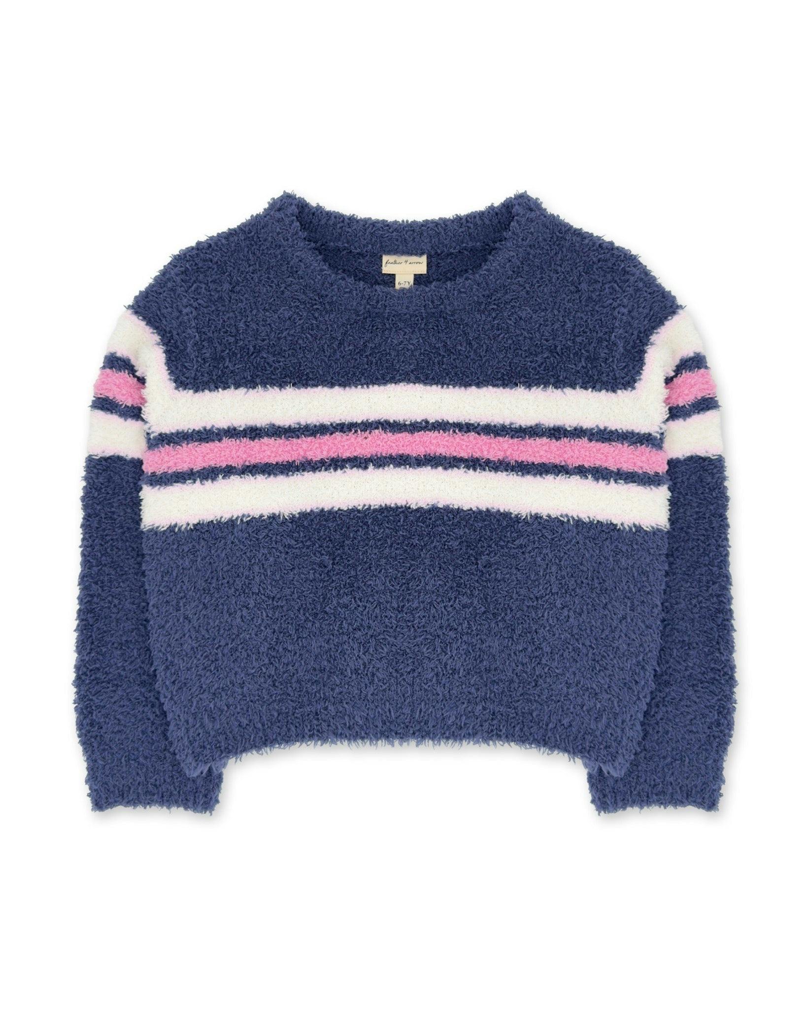 Dreamer Stripe Sweater - Crown Blue Plush