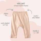 HARLOWE 3-Pack Harem Baby Pants
