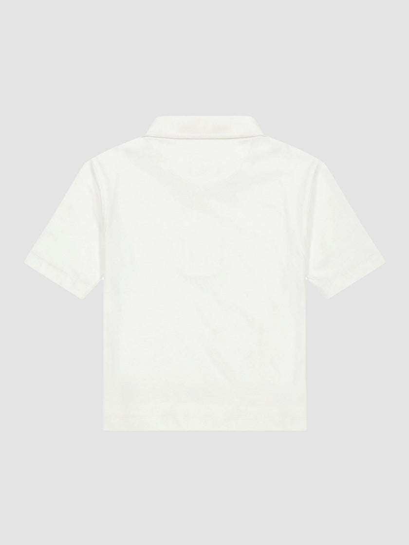 Short Sleeve Polo | White