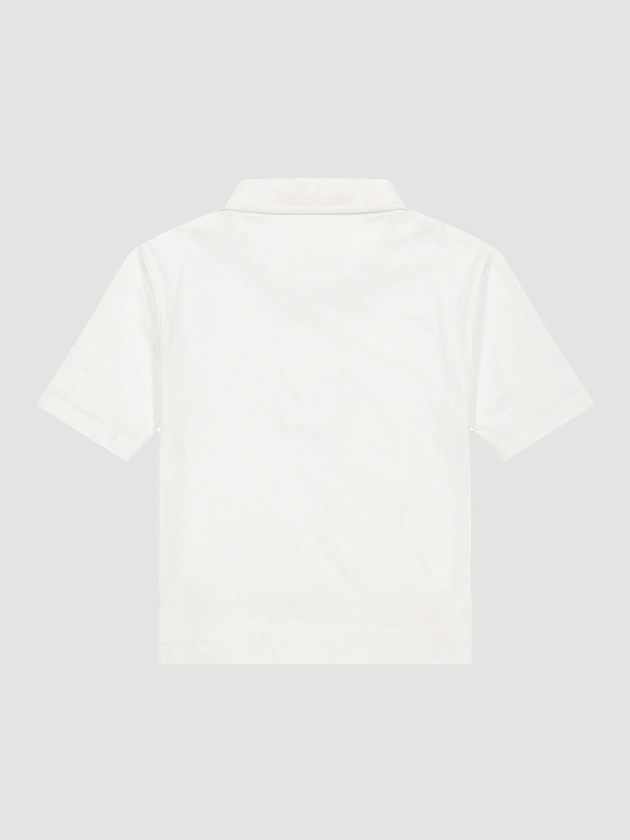 Short Sleeve Polo | White