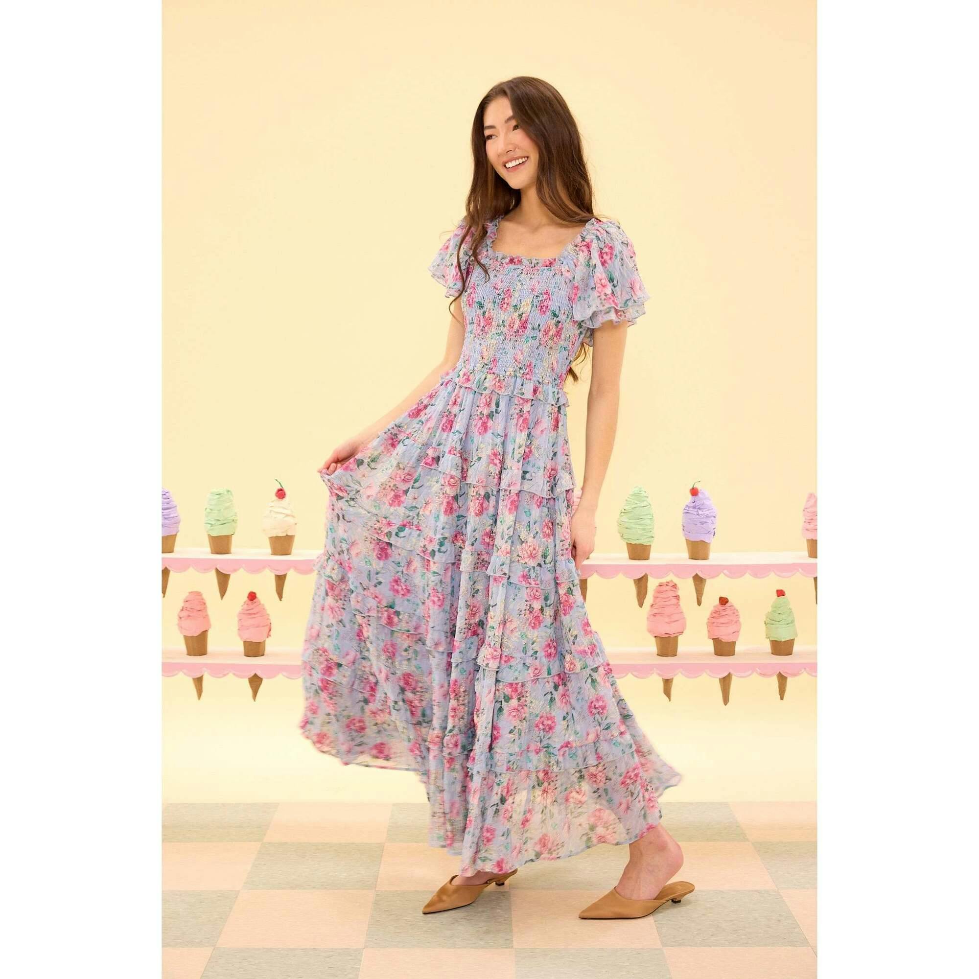 Winnie Dress in Peony Blossoms