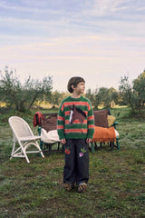 HORSE KNITTED JERSEY GREEN