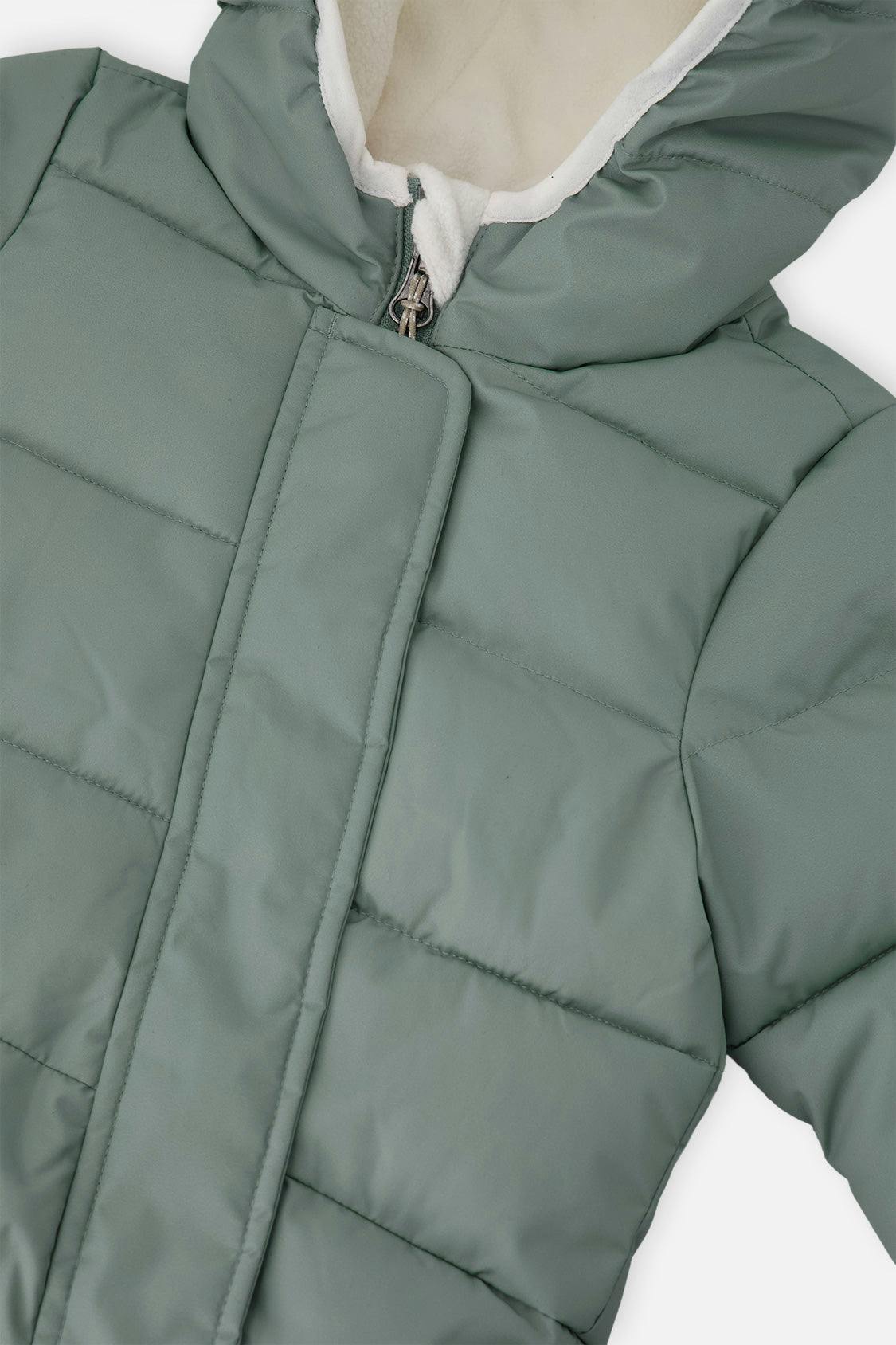 Baby Cloud One Piece Snowsuit Adapted For Car Seats Sage Green