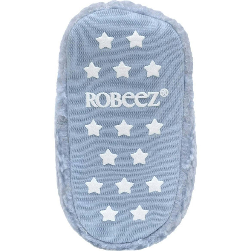 Sherpa Light Blue Snap Bootie