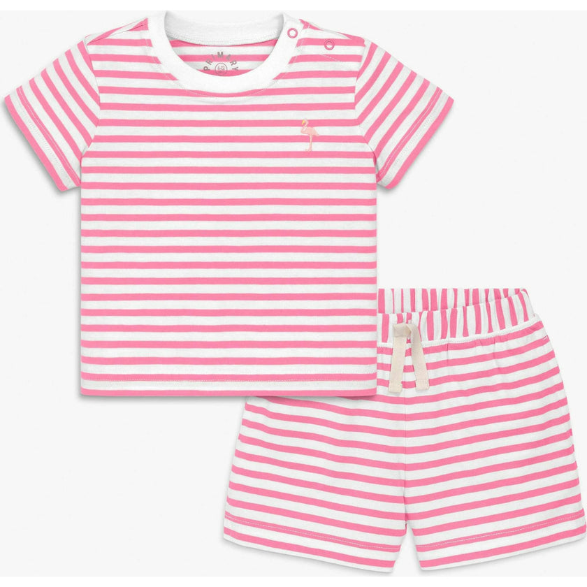 Clearance baby stripe embroidered set