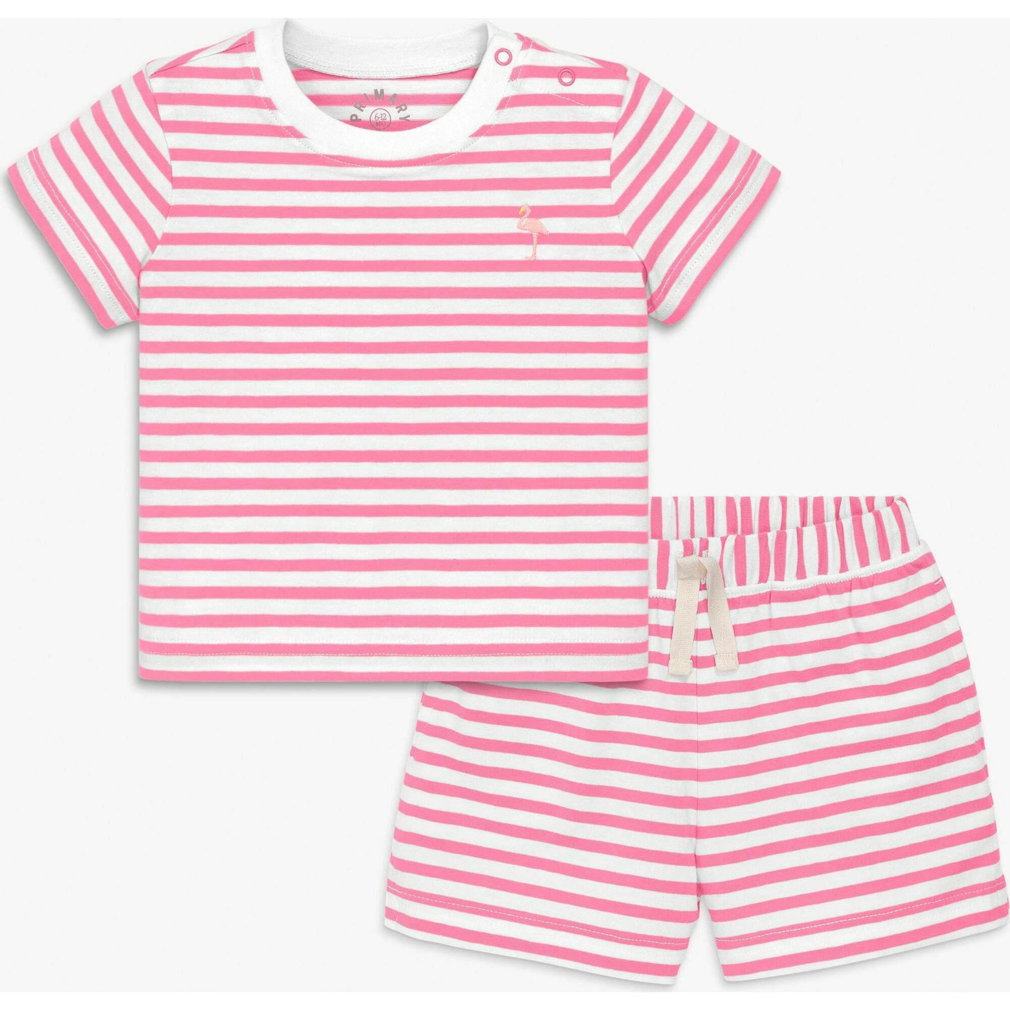 Clearance baby stripe embroidered set