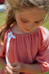 Blouse fille Corfou - Rose