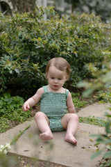 Tessa Smocked One Piece in Apple Check