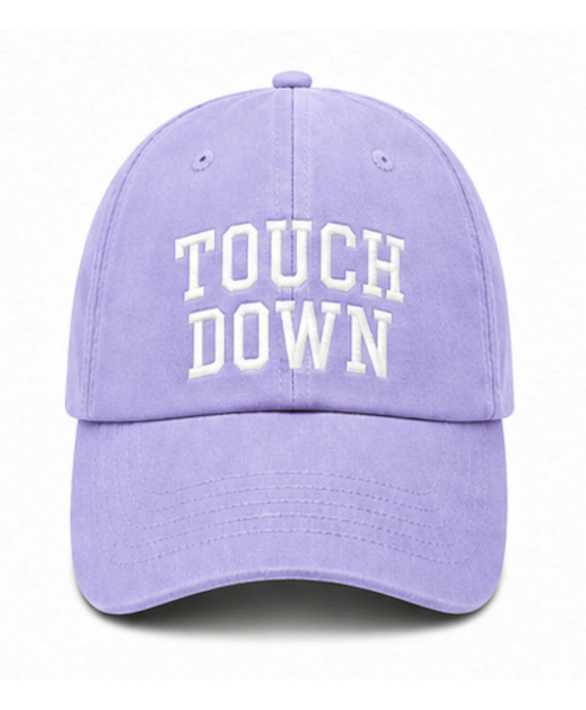Touch Down Bow Baseball Hat