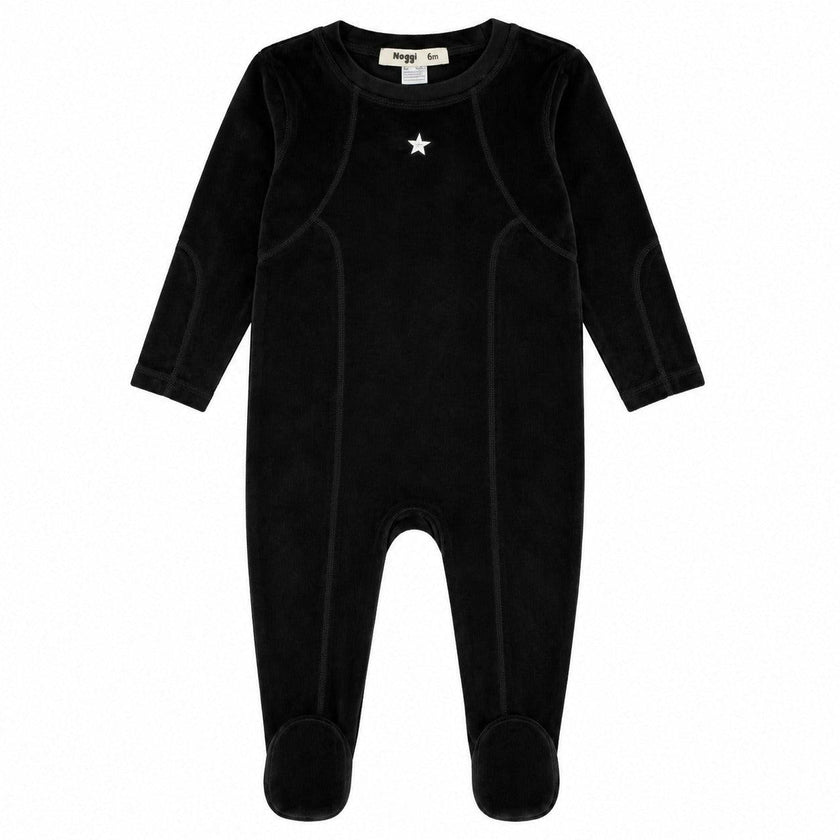Velour Seams Footie