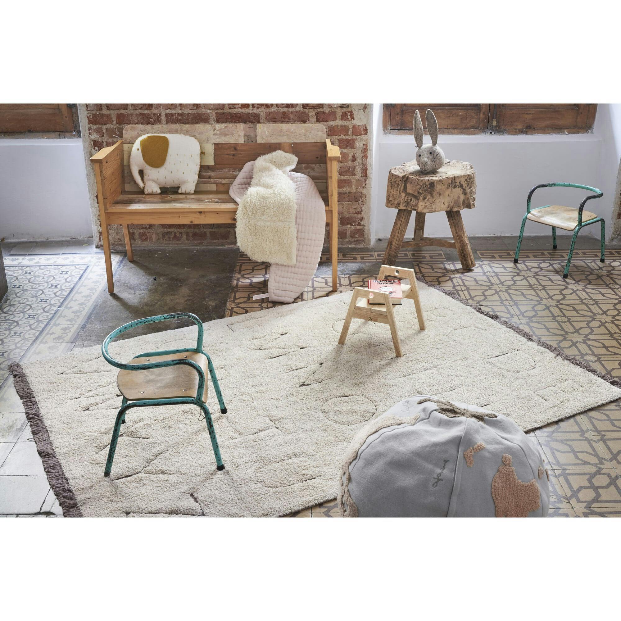 ABC RugCycled Washable Rug, Natural