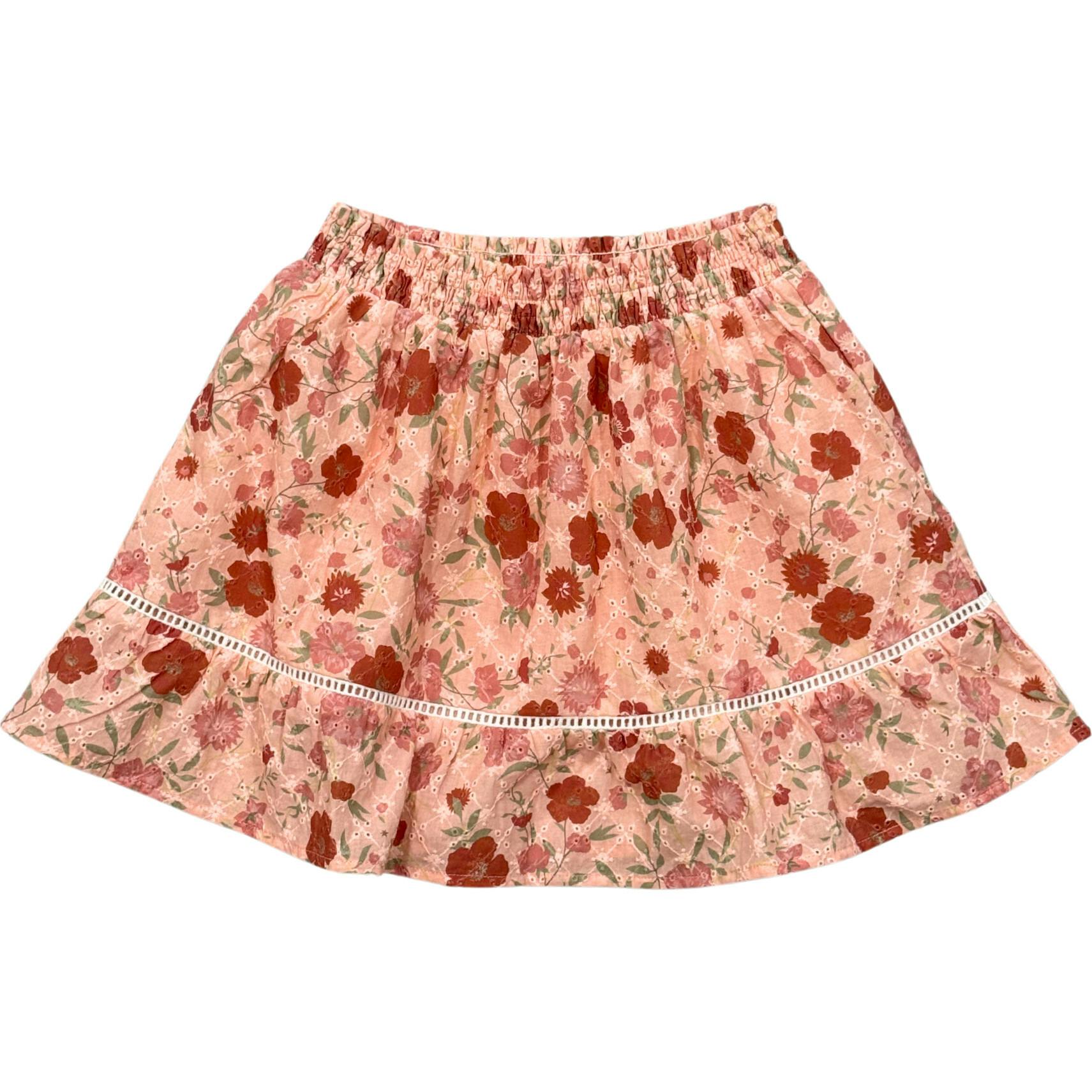 Smocked Eyelet Skirt