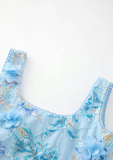 Caitlyn Embroidery Mini Dress