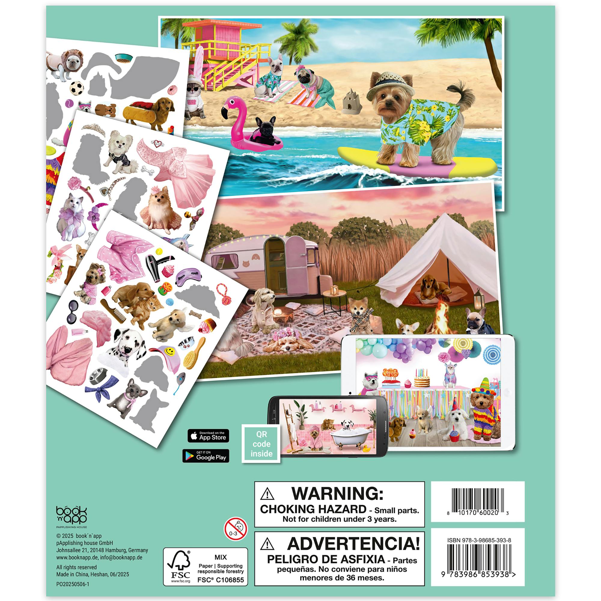 Panorama Sticker Book: Cute Animals